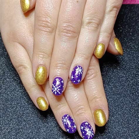 30+ Purple and Gold Nails that Make a Statement - Nail Designs Daily