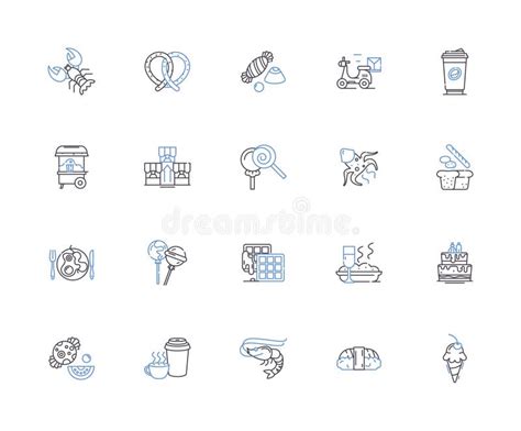 Grocery Store Outline Icons Collection. Grocery, Store, Supermarket, Foods, Produce, Fruits ...