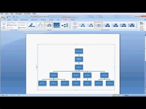 How to make organizational chart|Learn ms word easily - YouTube