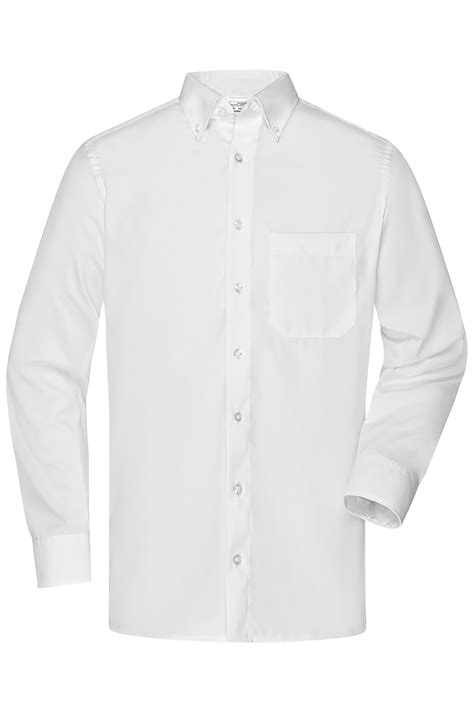 Men Men's Shirt "BUTTON DOWN" White-Daiber