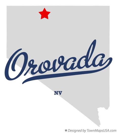 Map of Orovada, NV, Nevada