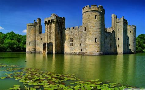 Bodiam Castle is a 14th-century moated castle near Roberts bridge in ...