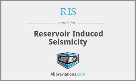 RIS - Reservoir Induced Seismicity