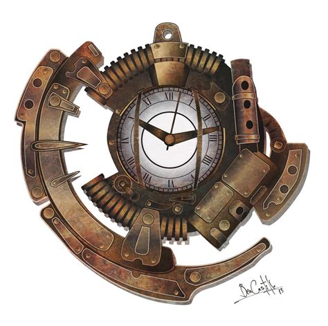 Steampunk clock by beacascabel on DeviantArt