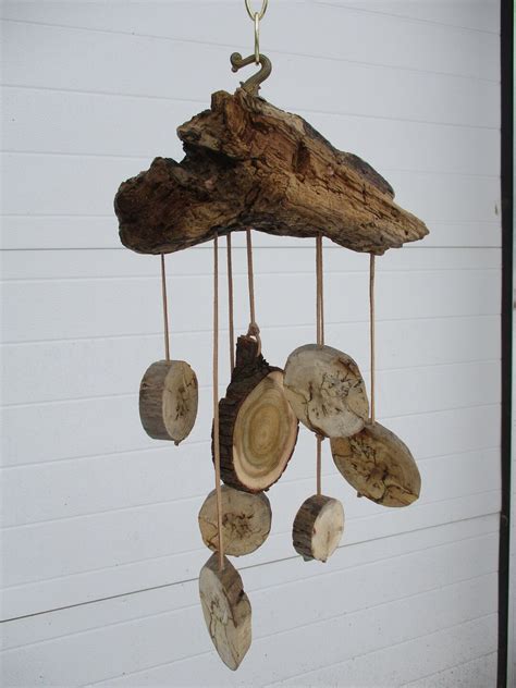 Wood Wind Chime Wood Slices Wind Hanging - Etsy