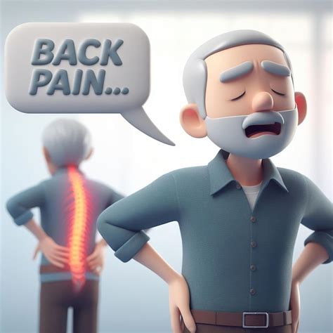 Premium AI Image | Elderly Man Seeking Pain Relief for Chronic Back Discomfort