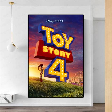 Disney Toy Story Movie Poster And Print Cartoon Buzz Lightyear Anime ...