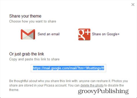 How To Share Your Gmail Custom Theme