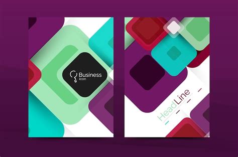 Premium Vector | Geometric abstract background business company annual report template