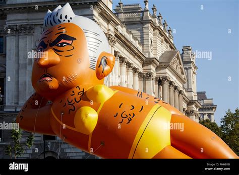 London, U.K. - 1 September 2018: A balloon of London mayor Sadiq Khan ...