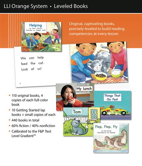 Fountas & Pinnell Leveled Literacy Intervention (LLI) Orange System,