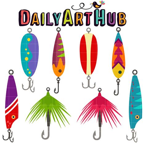 Fishing Lures Clip Art Set – Daily Art Hub – Free Clip Art Everyday