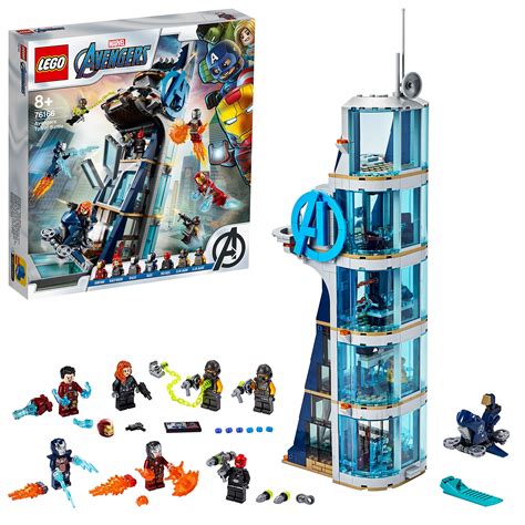 Buy LEGO® Marvel Avengers: Avengers Tower Battle 76166 Building Kit ...