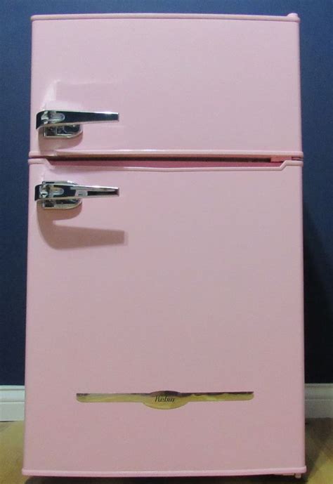 pink mini firg | Pink mini fridge, Mini fridge with freezer, Vintage refrigerator