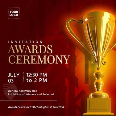 Editable Awards Ceremony Invitation Templates