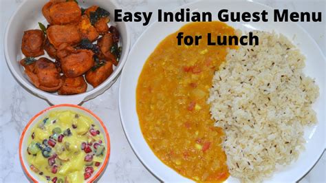 Indian Lunch Preparation in 45 Minutes - Quick Cooking Ideas for Guest - Easy Indian Lunch Ideas ...