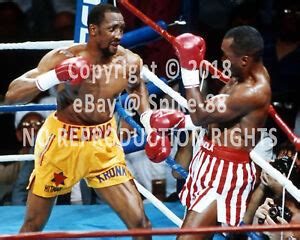 SUGAR RAY LEONARD VS. THOMAS HEARNS FIGHT II JUNE 12, 1989 8X10'S | eBay