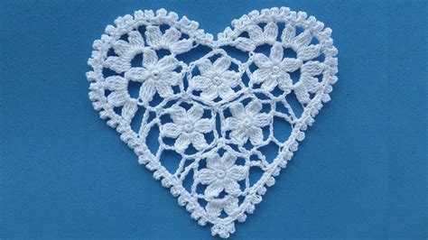 Crochet Heart Doily | Easy Tutorial | Crochet heart, Crochet heart pattern, Valentines crochet