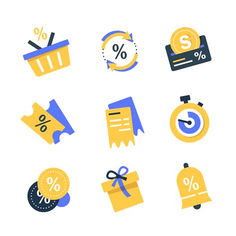 Loyalty card, incentive program vector icon set, earn bonus points for ...