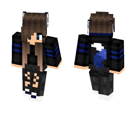 Download Blue Wolf Girl Minecraft Skin for Free. SuperMinecraftSkins