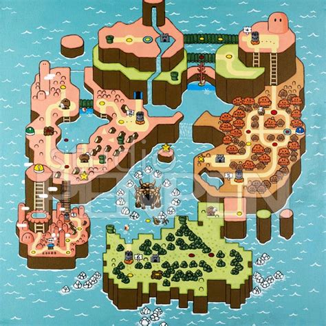 Super Mario World 2 Map