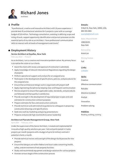 19 Architect Resume Examples | PDF & Word