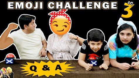 EMOJI CHALLENGE 3 | Funny Family Challenge | Aayu and Pihu Show - YouTube