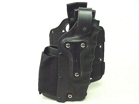 AirShop-Gun: SFL 3085 Style chute de jambe Beretta M9/92F & Holster Ambidextre de ceinture noire