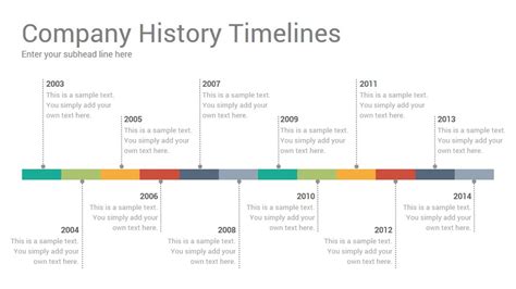 Company History Timelines Keynote Template - SlideSalad