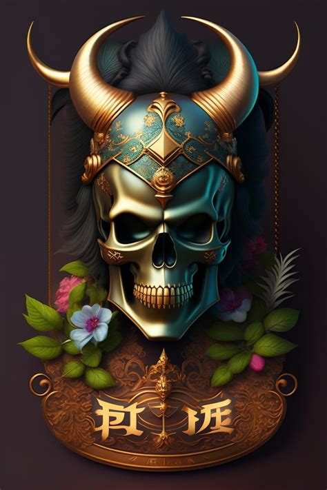 Lexica - Phonk, Japanese's demon, background of skull,