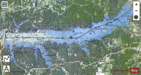 Enid Lake Fishing Map | Nautical Charts App