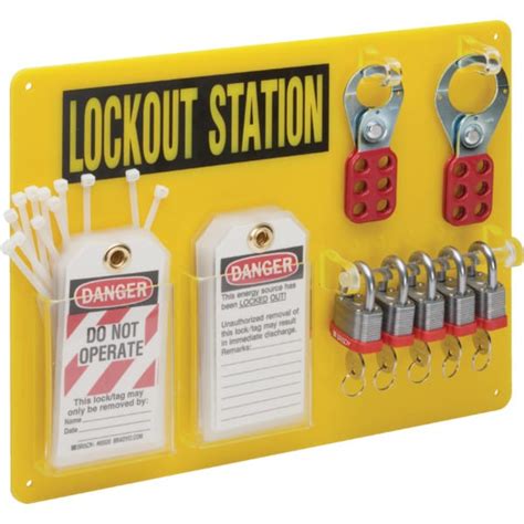 Brady 5-Lock Lockout/Tagout Station | HD Supply