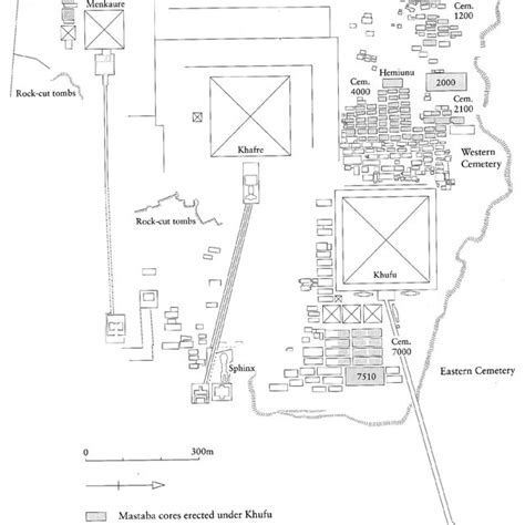 Map of the Giza Necropolis (after Jánosi, in Arnold (ed.), Egyptian ...