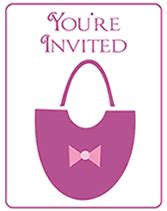 Free Purse Party Printable Invitations