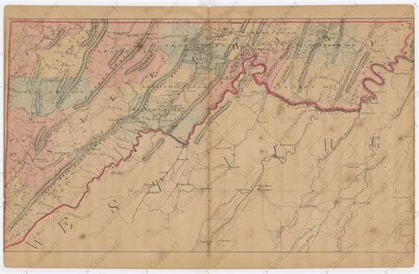 ALLEGANY COUNTY, Maryland 1866 Map, Replica or Genuine Original