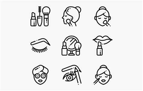 Beauty Vector Cosmetic - Makeup Icon Transparent Background ...