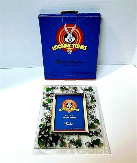 LOONEY TUNES MARVIN The Martian Photo Frame 1997 Dale Tiffany $33.14 ...