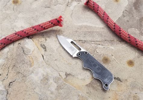 SOG Instinct Mini Neck Knife: Heavy Metal EDC » Explorersweb