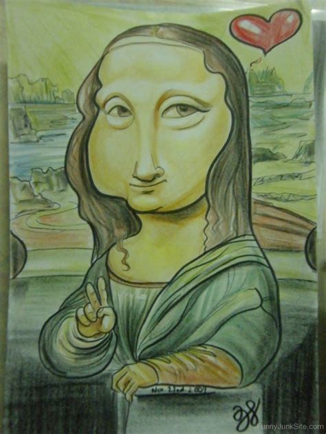 Funny Mona Lisa Pictures » Funny Mona Lisa Cartoon