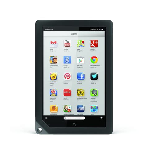 After Weak Holiday Sales, Nook Tablets Will Add Google’s App and Media Store - The New York Times