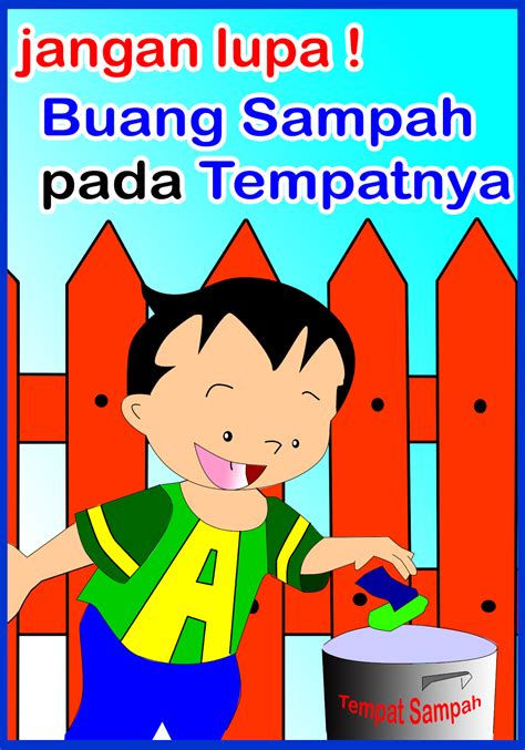 Gambar mewarnai anak buang sampah - pasapar