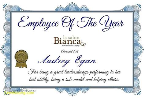 employee of the year certificate template update234 com | Employee awards certificates ...