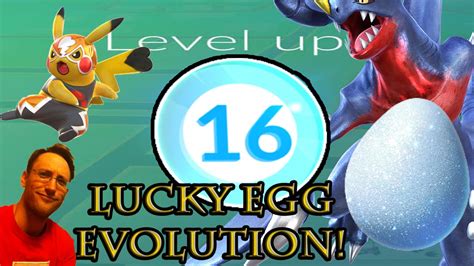 Pokemon GO! - Lucky Egg Evolution To Level Up! - YouTube