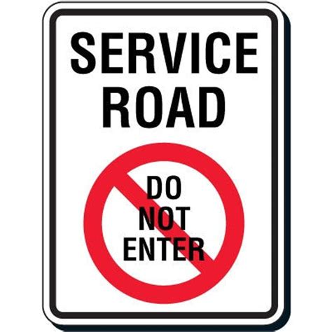 Service Road Do Not Enter Sign - Etsy