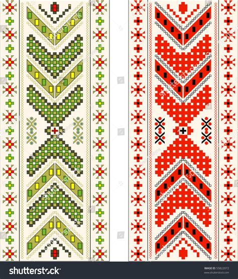 Eastern Europe Folk Pattern Stock Vector 55822072 - Shutterstock