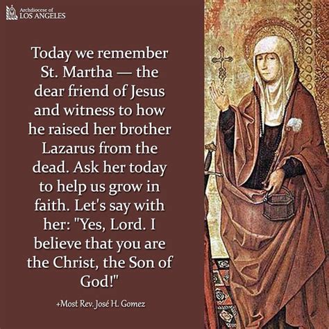 Today is the Feast Day of St Martha – Parish of Carbury