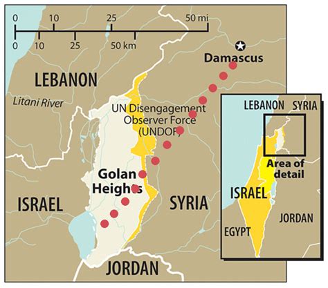 Golan Heights Map