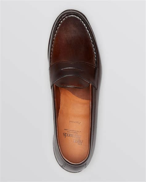 Allen Edmonds Patriot Penny Loafers in Brown for Men | Lyst