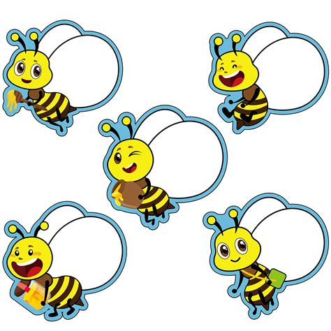 Buy 45 Pieces Bees Cut-Outs, Bee Accents Paper Cutouts Bee Theme ...