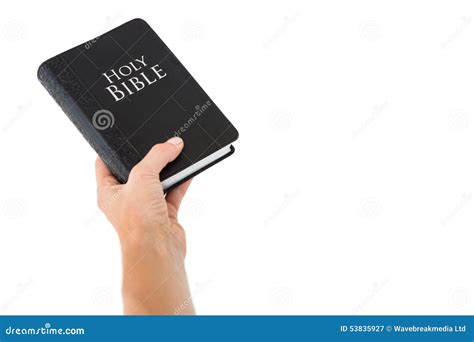 Hand holding bible stock image. Image of isolated, background - 53835927